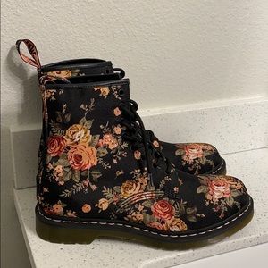 Dr Martens Floral Boots